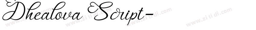 Dhealova Script字体转换 Dhealova Script字体转换